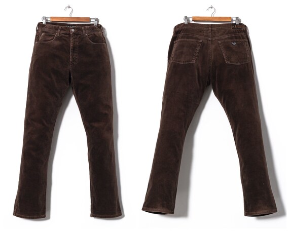 Vintage Mens ARMANI JEANS Corduroy Pants Trousers