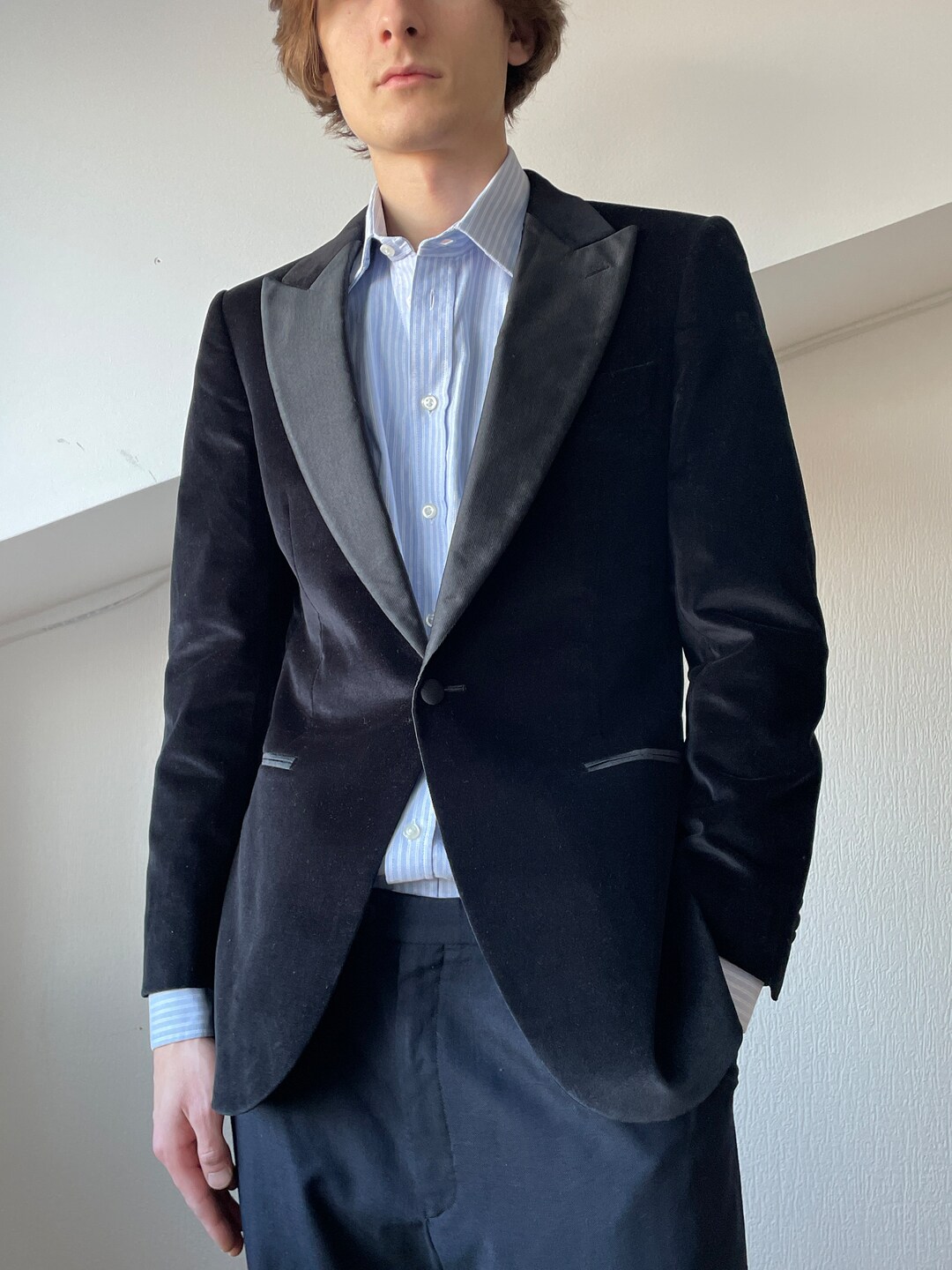 Mens SUITSUPPLY Blazer Coat Suit Jacket Tuxedo Dinner Velour - Etsy