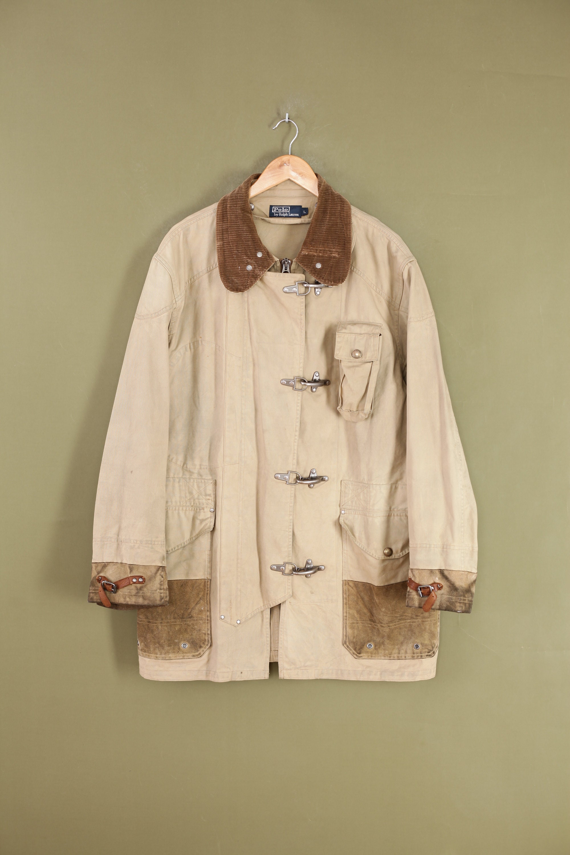 Vintage Mens POLO RALPH LAUREN Fireman Coat Jacket Canvas - Etsy