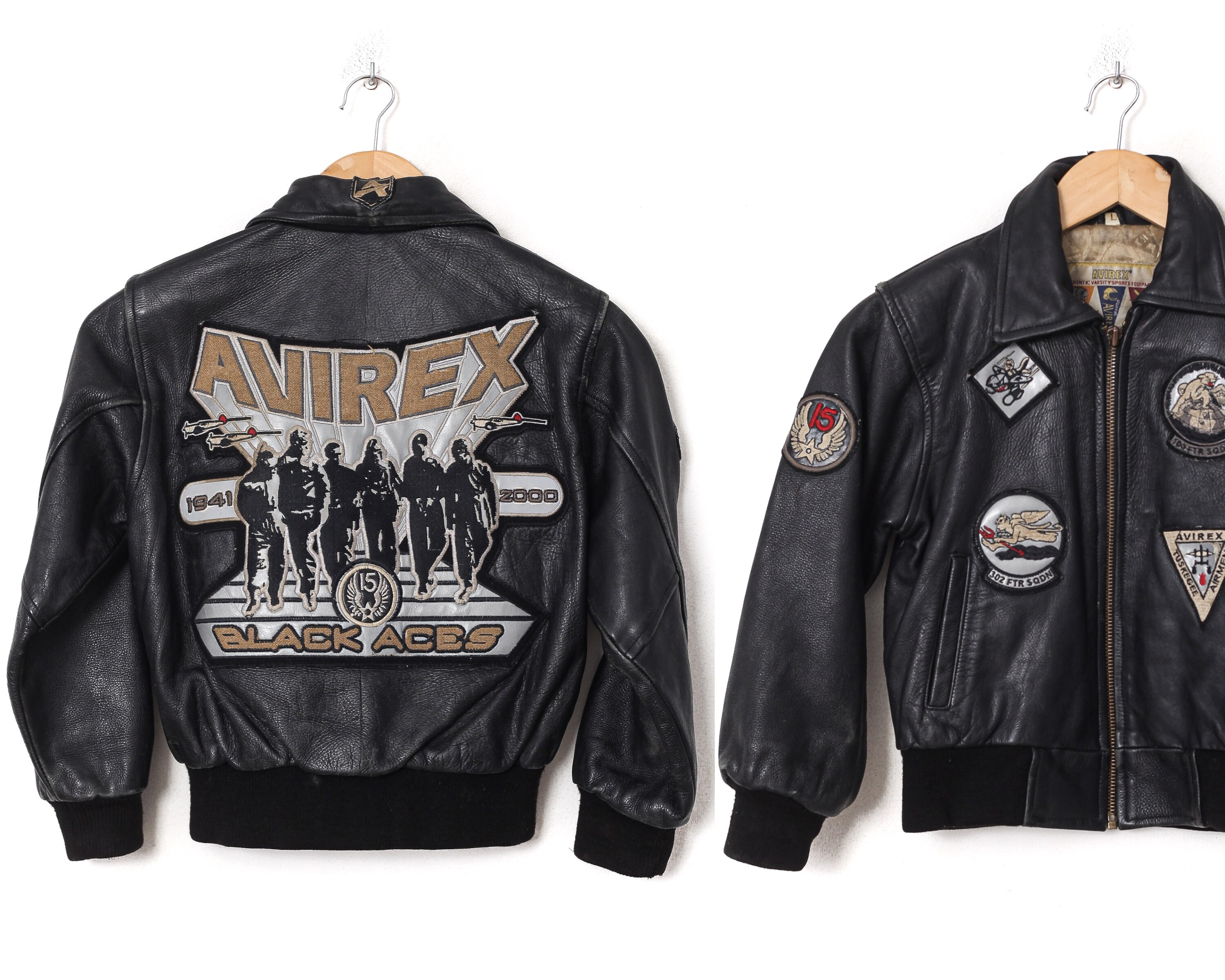 Avirex Leather Jacket - Etsy Singapore