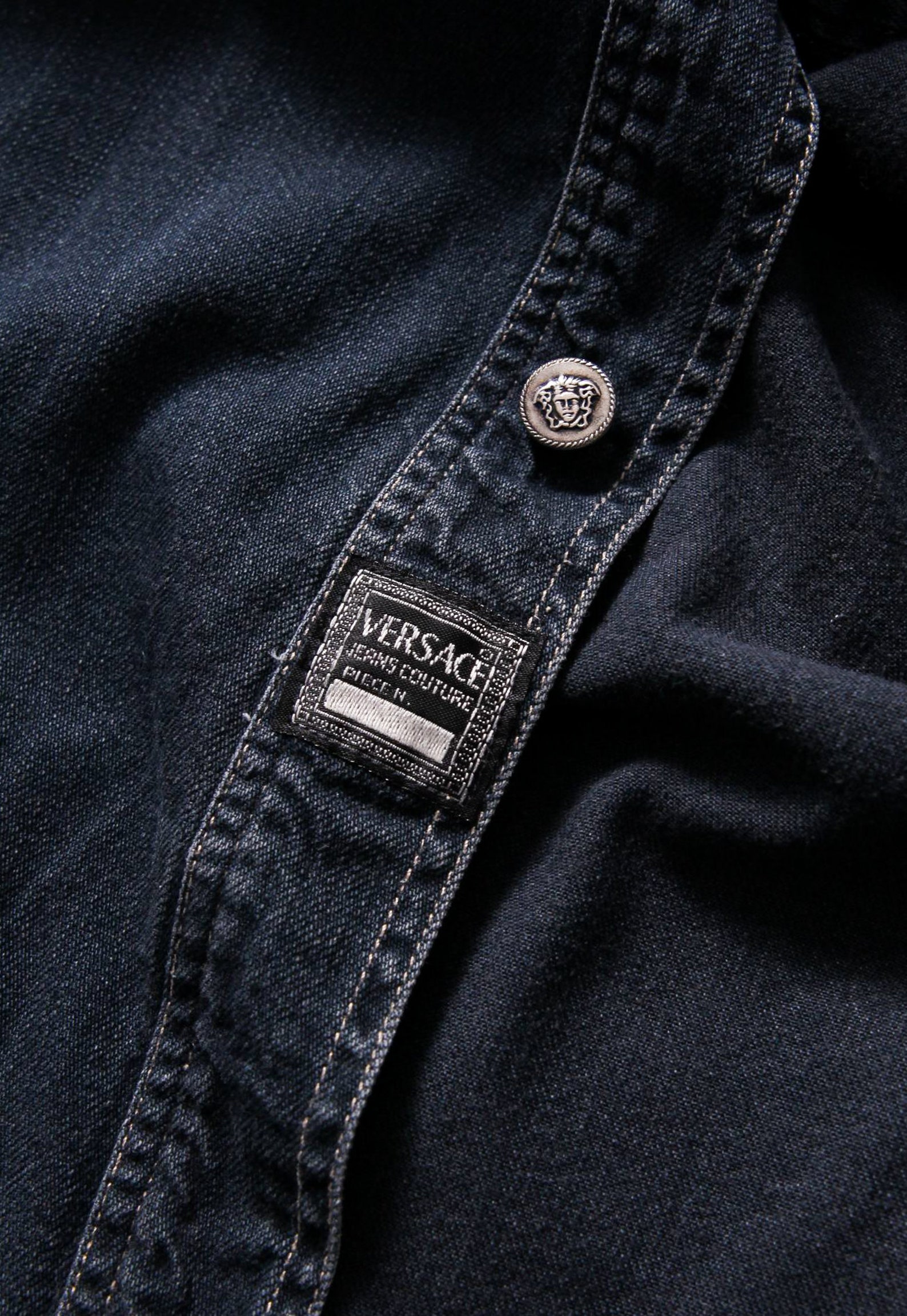 versace denim shirt