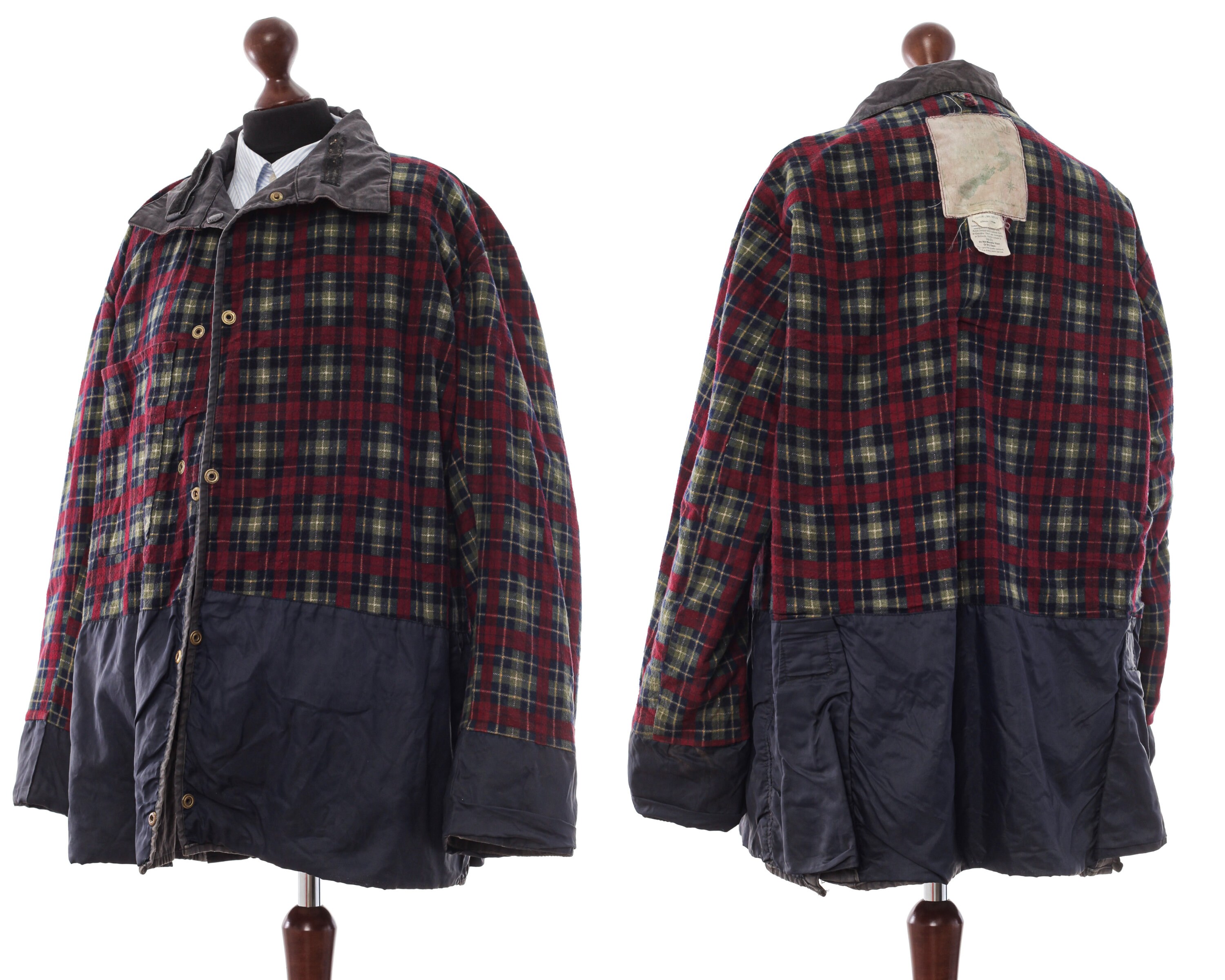 Mens BACKHOUSE BARBOUR Riding Jacket Coat Wax Waxed Grey Size Etsy