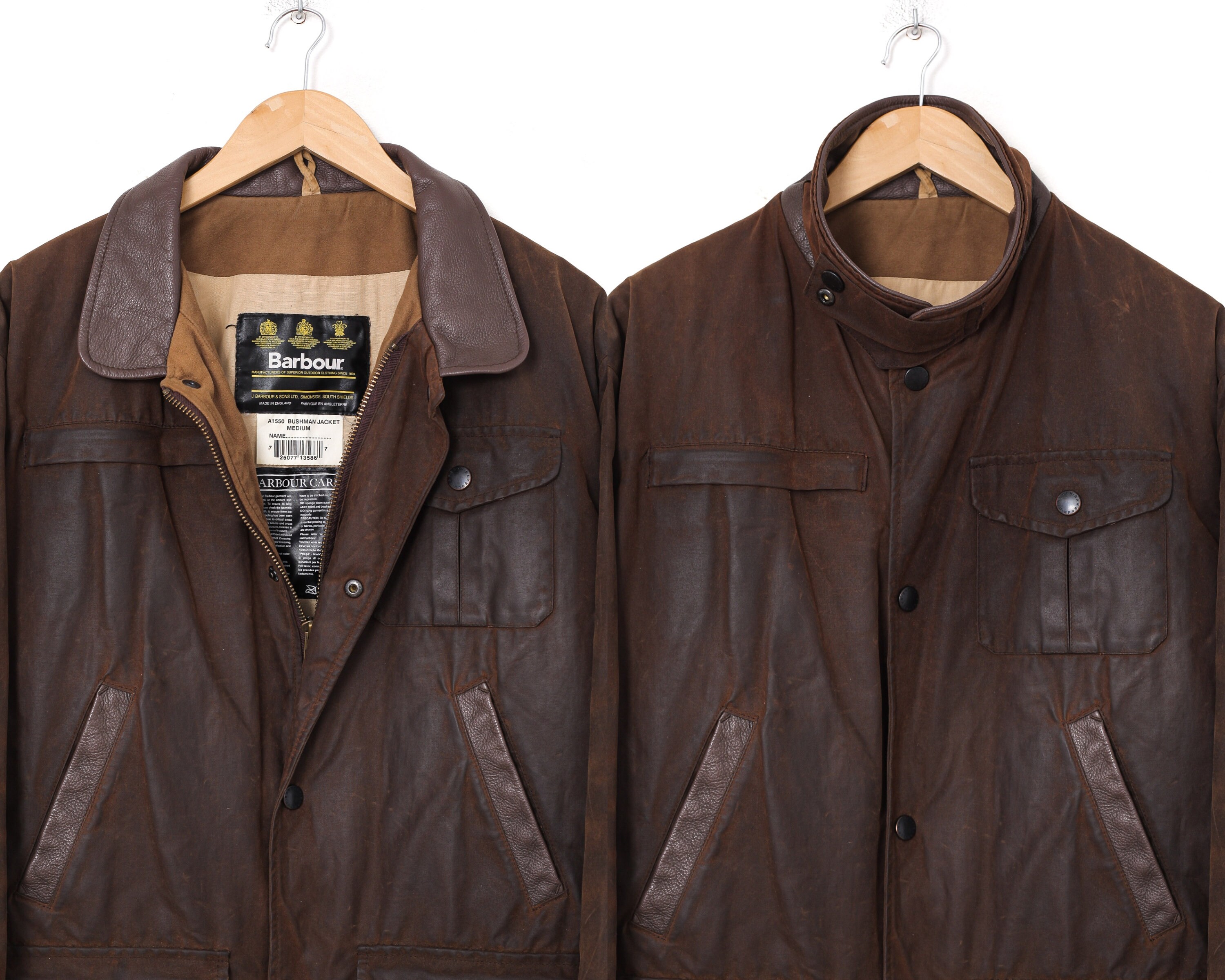 Vintage Mens BARBOUR Bushman Jacket Wax 