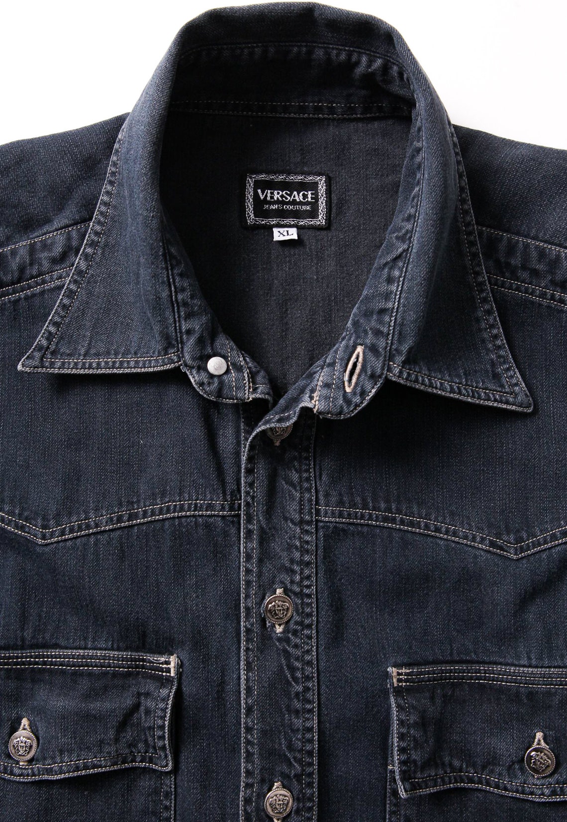 versace denim shirt