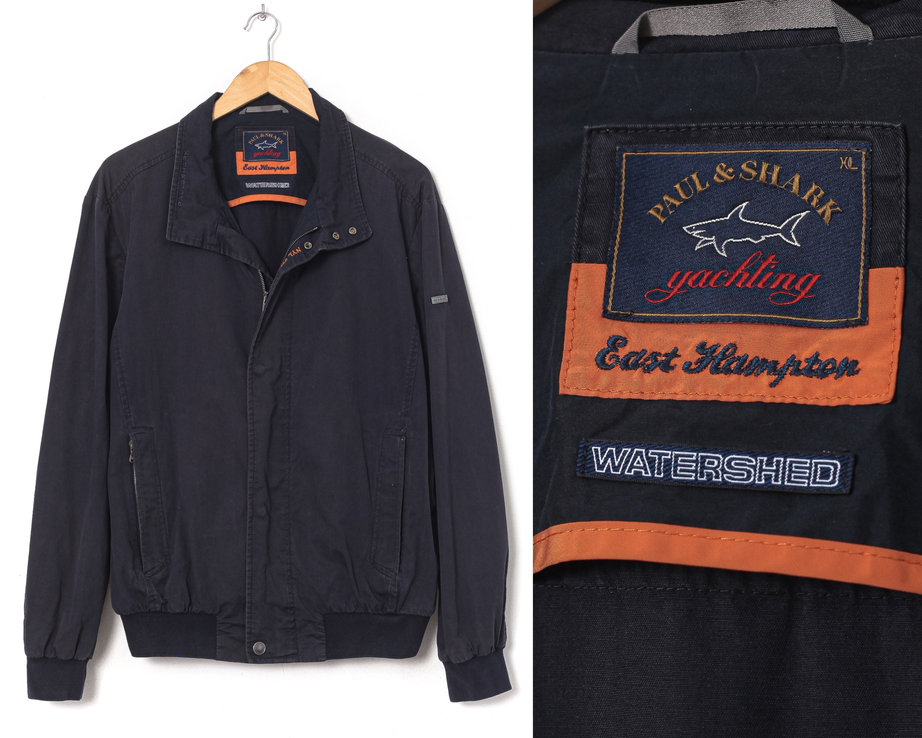 Mens PAUL & SHARK Watershed Bomber Jacket Black Size XL Etsy