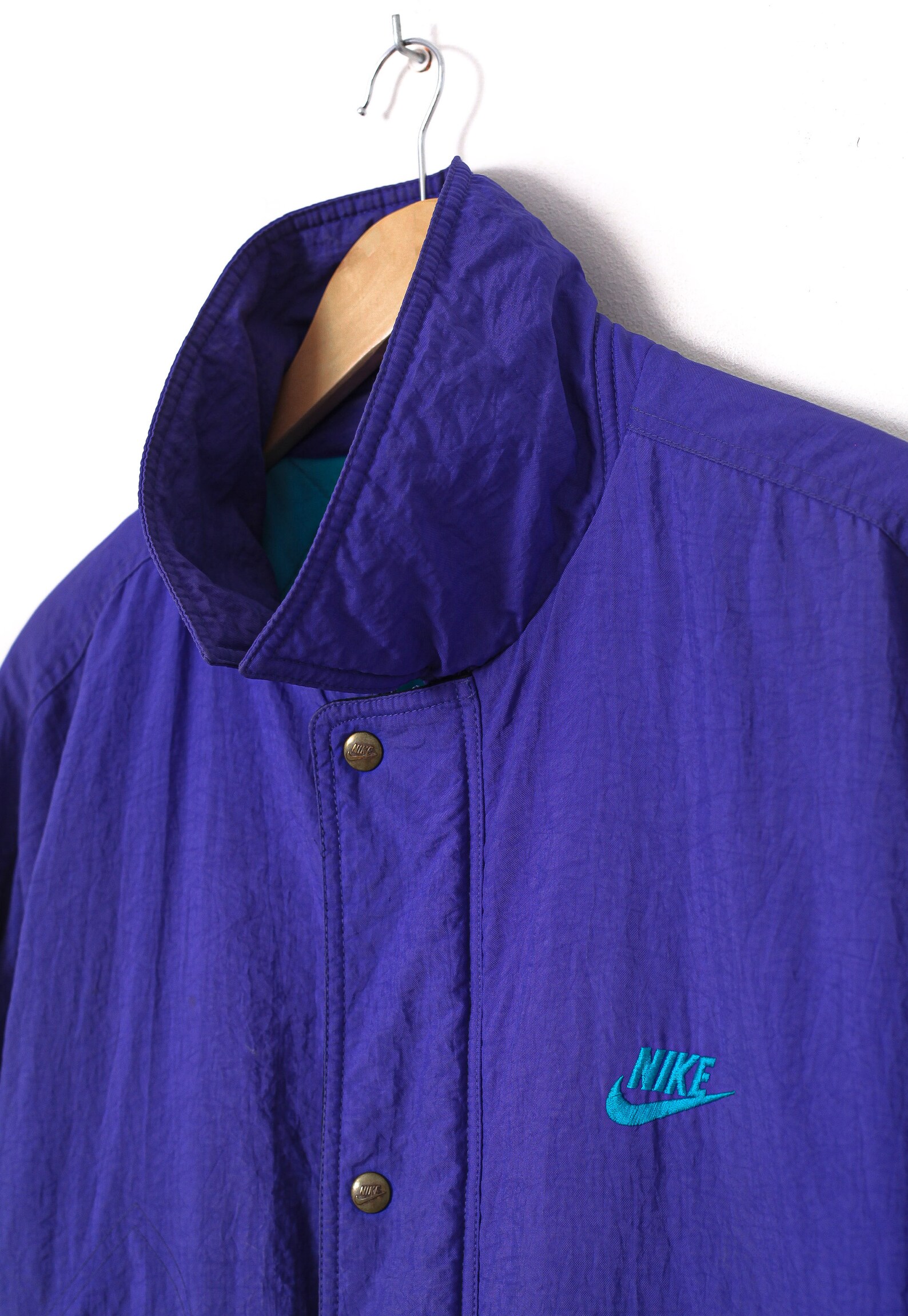 90s Vintage Mens NIKE Jacket Coat Purple Size L | Etsy