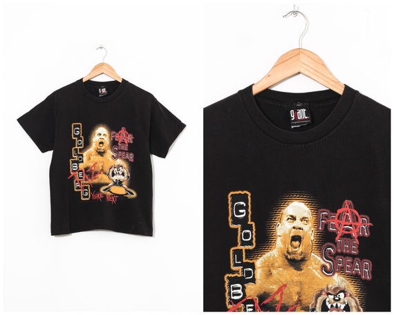 90s Vintage Mens GOLDBERG Taz Mania WCW 1999 Graph