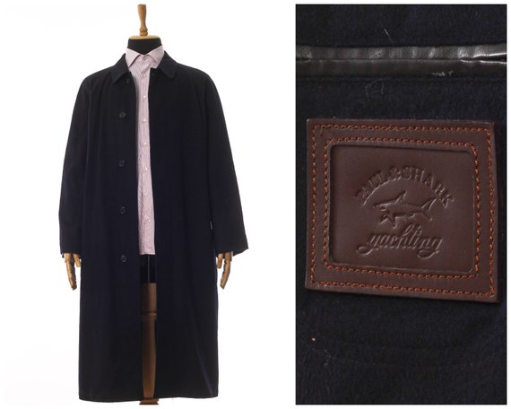 Mens PAUL & SHARK Long Coat Jacket Wool Cashmere B