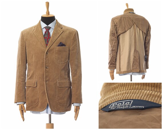 Mens POLO RALPH LAUREN Corduroy Blazer Coat Jacket