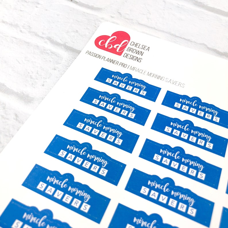 Miracle Morning SAVERS Single Color Option Passion Planner