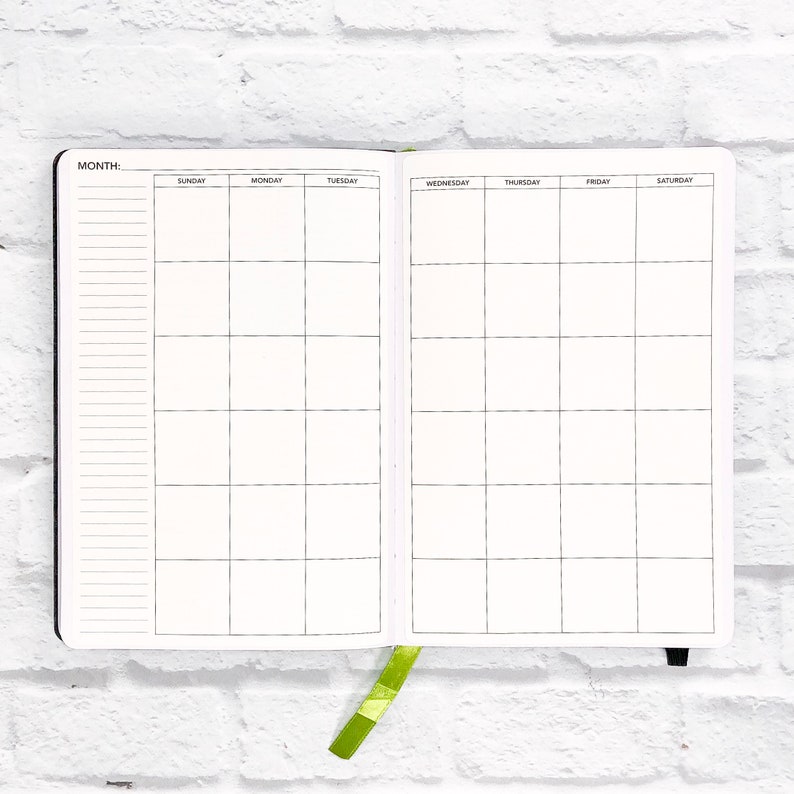 Monthly Insert for Passion Planner Daily Two Page Month Etsy