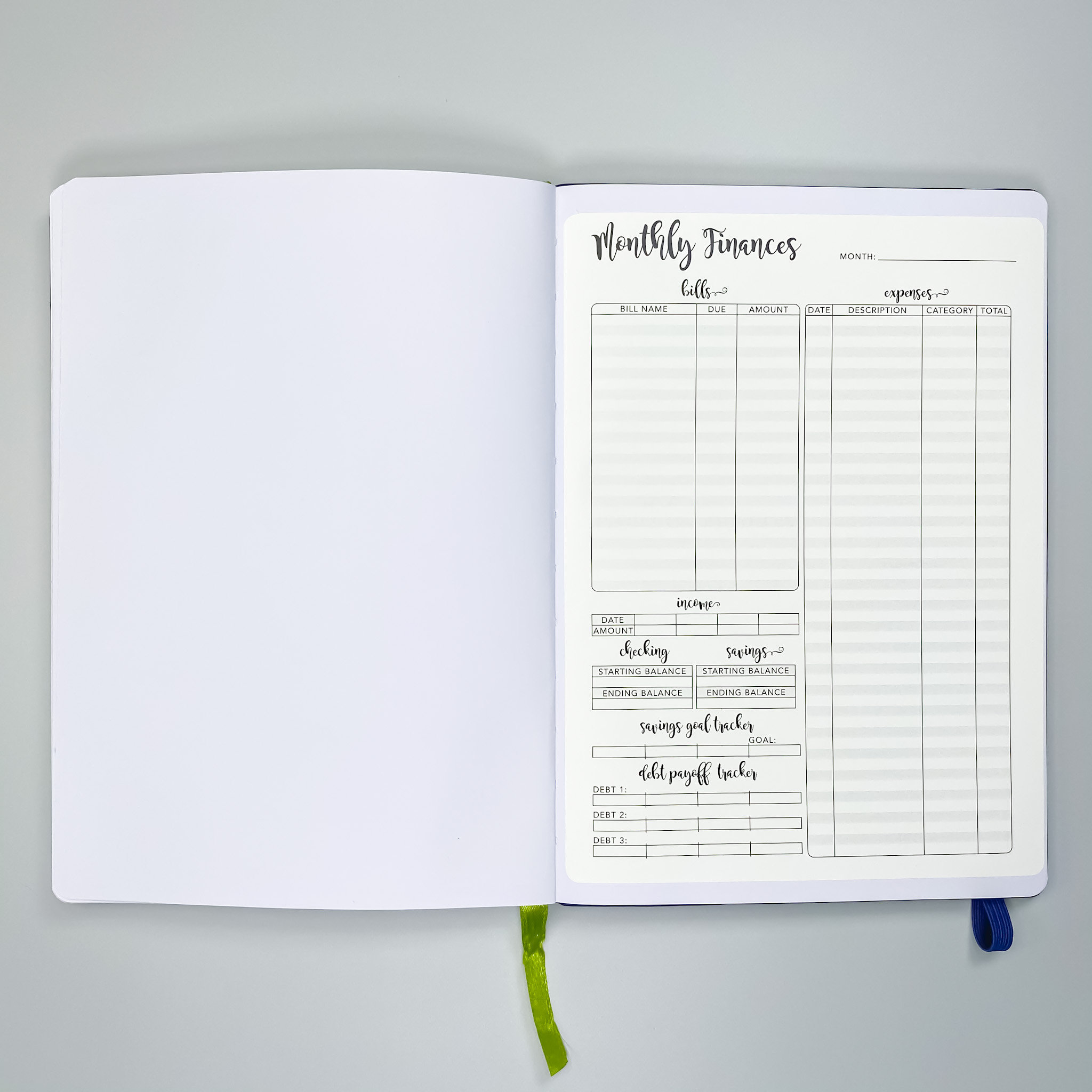 Monthly Finance Monthly Budget Passion Planner Pro Etsy