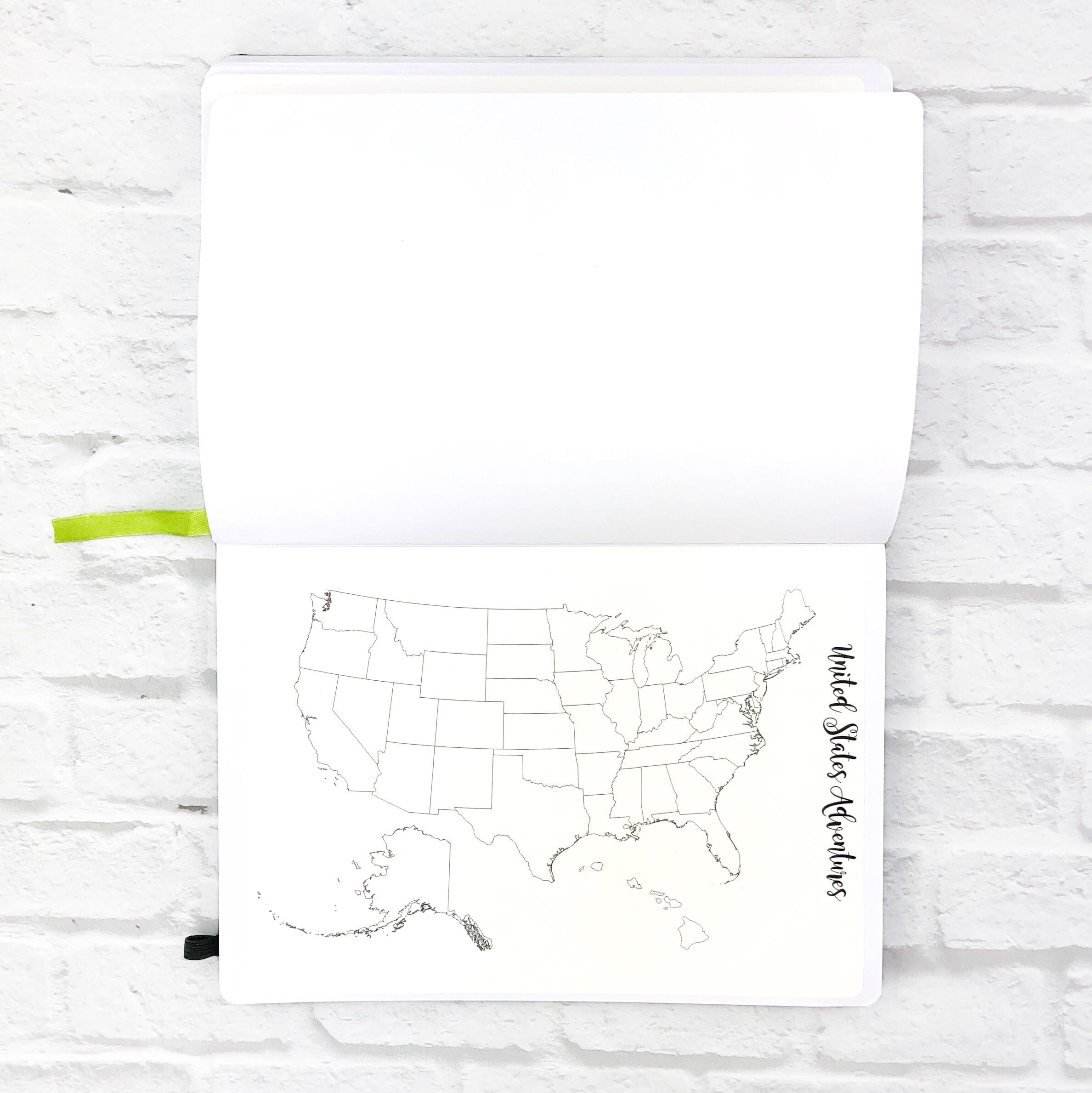 USA Travel Map | United States Map | USA Map | Passion Planner Pro St…