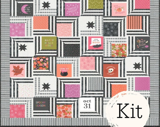 The Web Quilt Kit Featuring Hey Boo by Lella Boutique - Etsy
