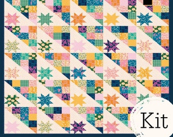 Hodgepodge Verbena Quilt Kit featuring Ruby Star Society