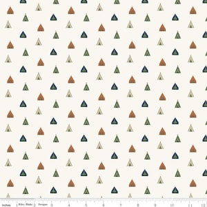 Adventure is Calling Tents Cream for Riley Blake