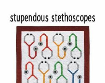 Stupendous Stethoscopes Quilt Pattern from Flying Parrot Quilts