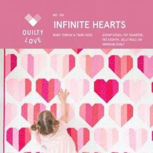 Infinite Hearts Quilt Pattern by Quilty Love