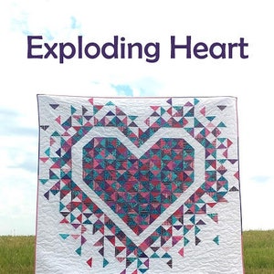 Exploding Hearts Quilt Pattern by Slice of Pi Quilts