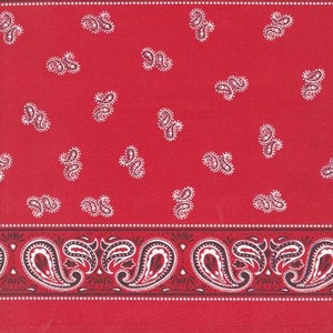 16&quot; Classic Toweling Bandana Red by Stacy lest Hsu for Moda Fabric