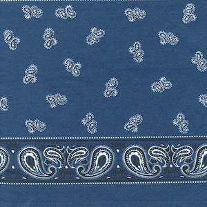 16&quot; Classic Toweling Bandana Navy by Stacy lest Hsu for Moda Fabric