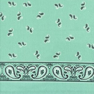 16&quot; Classic Toweling Bandana Aqua by Stacy lest Hsu for Moda Fabric