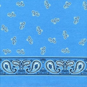 16&quot; Classic Toweling Bandana Blue by Stacy lest Hsu for Moda Fabric
