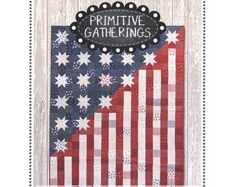 Our Flag Stands For Freedom Quilt Pattern from Primitive Gatherings