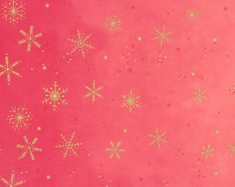 Ombre Flurries Hot Pink Metallic by V and Co. for Moda Fabrics