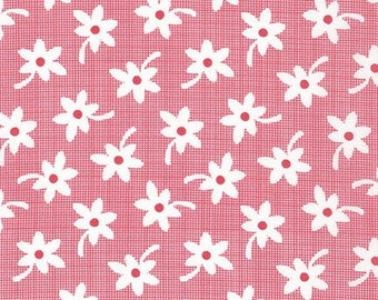 Basket of Blooms Flowers Camellia for Robert Kaufman| 1930’s Reproduction Fabric- end of bolt