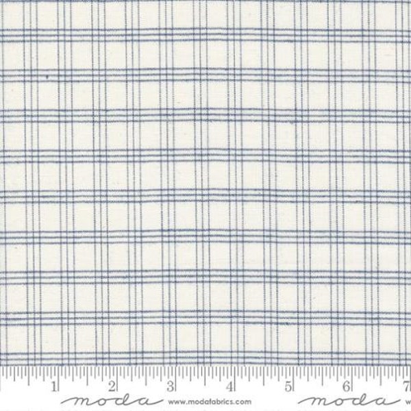 Isabella WOVENS Window Pane Cream and Medium Blue by Minick & Simpson for Moda Fabrics