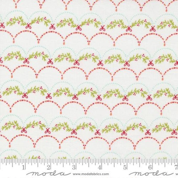 Joyful Joyful Deck the Halls Cream by Stacy lest Hsu for Moda Fabrics