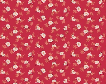 Home Town Holiday Pineflower Berry by Lori Holt for Riley Blake Designs- END OF BOLT