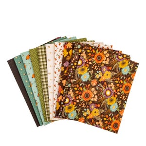 The Awe of Autumn Floral Latte by Sandy Gervais for Riley Blake Fabrics ...