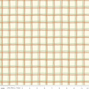 Eat Your Veggies! Plaid Cream for Riley Blake Designs