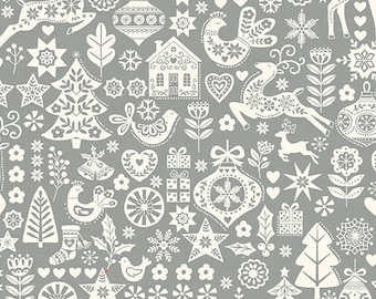 Scandi 2023 Icons Silver by Makower- END OF BOLT