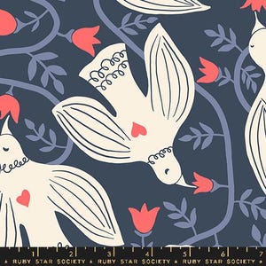 Endpaper Hummingbirds CANVAS Smoke from Ruby Star Society