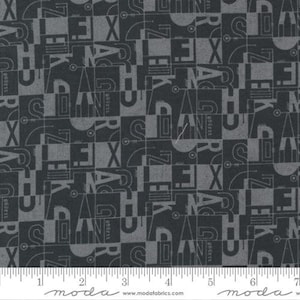 Date Night Worship Grey Couture Black by Basic Grey for Moda Fabrics