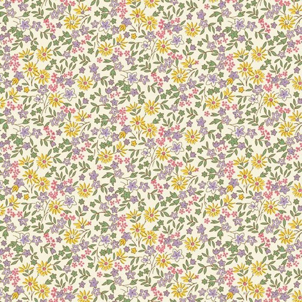 Aunt Grace Calicos Garden Purple by Judy Rothermel for Marcus Fabrics