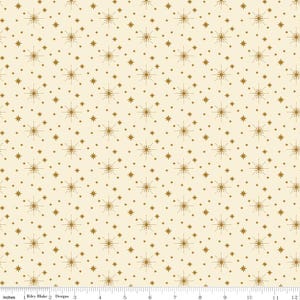 Glisten Stars Eggnog by Sandy Gervais for Riley Blake Designs