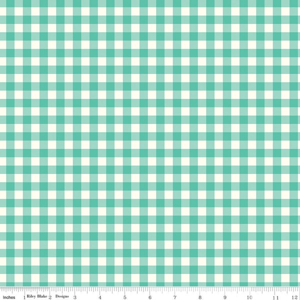 Gingham Cottage Gingham Seaglass by Heather Petersen for Riley Blake Designs