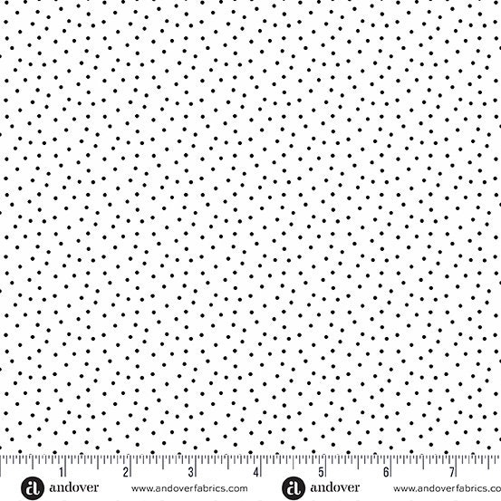 Pips White by Kim Schaefer for Andover Fabrics- END OF BOLT