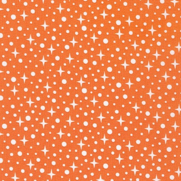 Paintbox Stars Marmalade by Elizabeth Hartman for Robert Kaufman