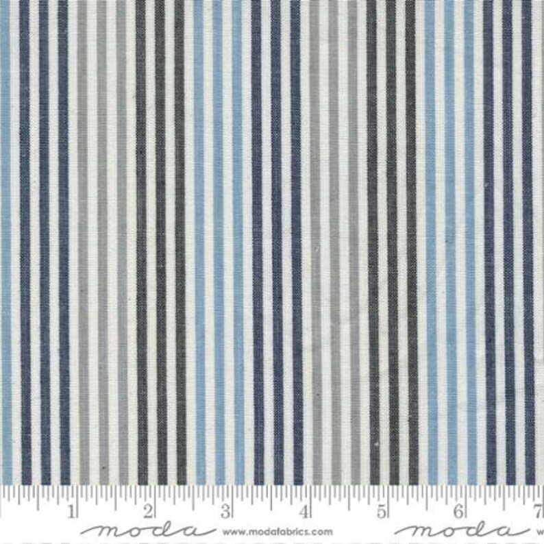 Vista WOVENS Stripe Multi by Pieces to Treasure for Moda Fabrics image 1