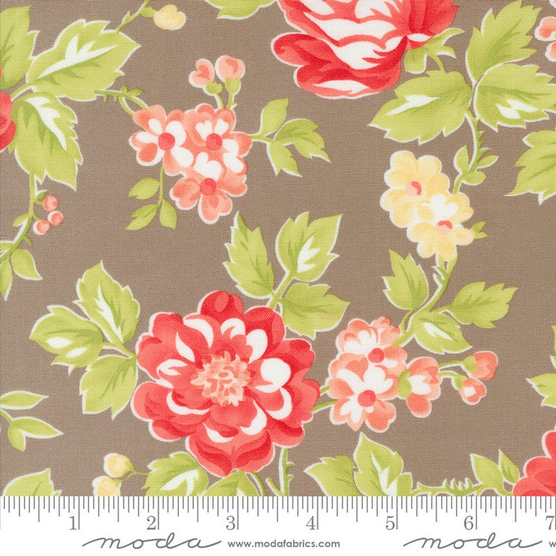 Jelly & Jam Summer Bloomers Twine by Fig Tree Co for Moda Fabric - Etsy