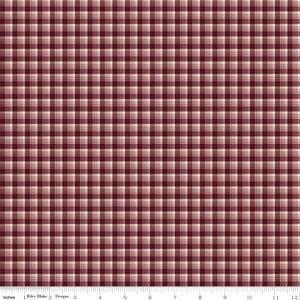 The Awe of Autumn Plaid Purple by Sandy Gervais for Riley Blake Fabrics