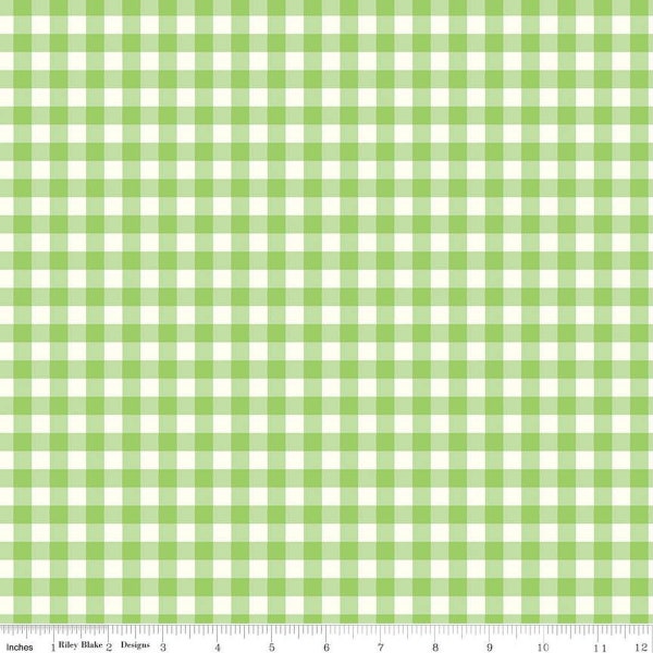 Gingham Cottage Gingham Green by Heather Petersen for Riley Blake Designs