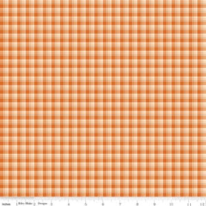 The Awe of Autumn Plaid Orange by Sandy Gervais for Riley Blake Fabrics