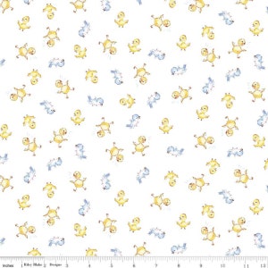 Easter Parade Chicks White for Riley Blake Designs END OF BOLT