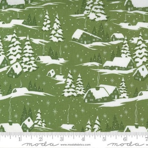 Merry Little Christmas Snowed In Spruce by Bonnie & Camille from Moda